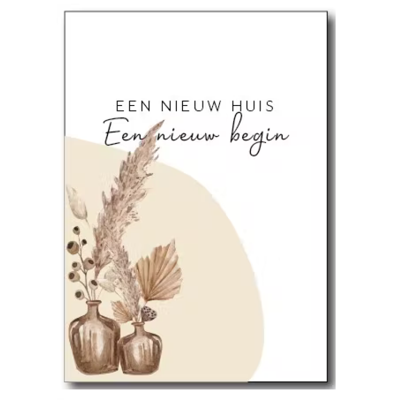Ansichtkaart | Een nieuw huis, een nieuw begin